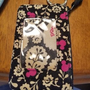 disney vera Bradley keychain card bag